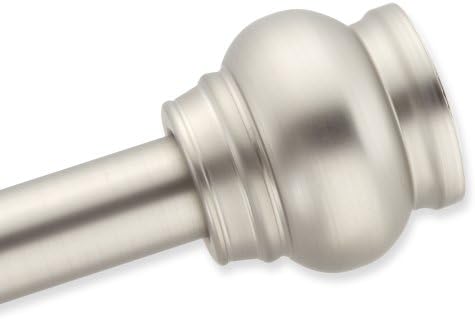 Elegant Home Fashion Circle Decorative Shower Curtain Rod, Brush Nickel