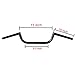 ALPHA MOTO Motorcycle Cafe Racer Ace Clubman Handlebar Bar 7/8