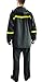 Rain Suit-Waterproof Jacket and Pants Durable Rain Gear for Men Hooded Fishing Work Wear PVC 2-Layer