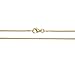 Bling For Your Buck 18K Gold Flashed Sterling Silver 1.2mm Classic Italian Snake Chain Necklace, 16
