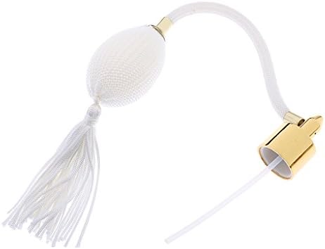 MagiDeal Vintage Perfume Bottle Tube with Atomizer Spray Bulb 18mm for Friends Lovers - White, as described