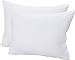 Utopia Bedding Super Plush Fiber Filled Pillows - (2 Pack, Queen) - 100% Cotton, T-240 Mercerized Shell, Dust Mite Resistant, 3D Hollow Siliconized Material Retain Shape