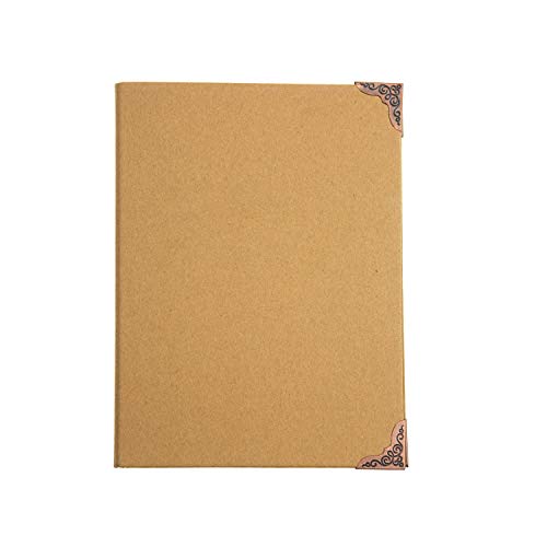 Kraft 6Ring Binder, Chris.W A5 Size Binding Cover With Metal Corner