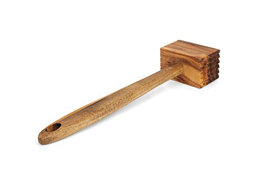 Ironwood Gourmet 28984 Acacia Wood Meat Tenderizer, 12-Inches, Brown
