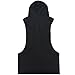 Men's Hooded Gym Tank Top Stringer Bodybuilding Vest Workout Muscle Shirt Black Large