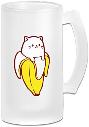ビールジョッキ Cup ビアグラス バナナ 面白い キャット ネコ ガラス ビールグラス カップ 大ジョッキ おもしろいジョッキ