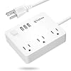 Vakoo Power Strip with 3 USB Ports, 3 AC Outlets and 5ft Extension Cord, Multi Plug Extender Surge Protector, Desktop…