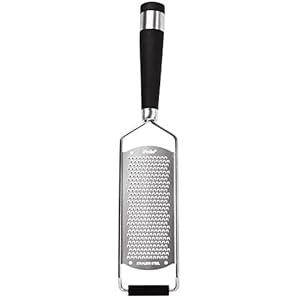 iNeibo Kitchen Cheese Grater & Lemon Zester - Sharp 18/8 Stainless Steel Blade - Ergonomic TPR Handle - Easy to Grate Or…