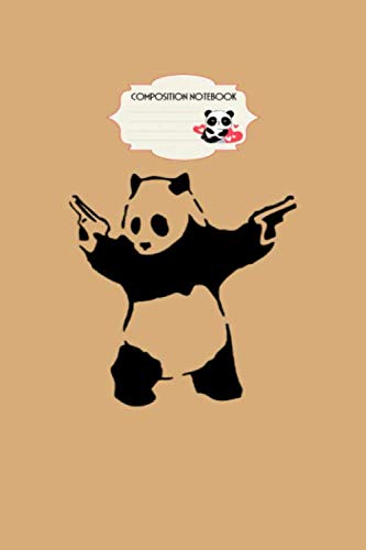 Composition notebook: banksy panda pop - 50 sheets, 100 pages - 6 x 9 inches