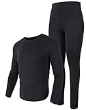 poriff Men’s Thermal Underwear Ultra Soft Lightweight Thin Long John Set