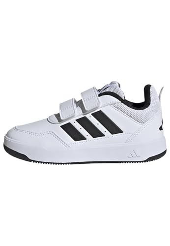 Mixte Enfant Tensaur Sport 3.0 Hook and Loop Kids Shoes, FTWR White/Core Black/FTWR White, 35 EU