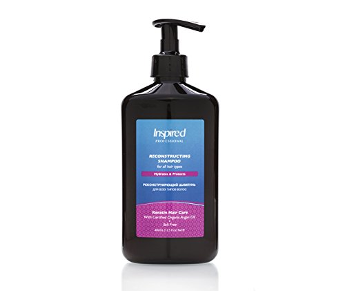 Inspired ProfessionalÂ® Reconstructing Keratin Shampoo Repair Hair Care with Certified Moroccan Organic Argan Oil 400 ml / 13.5 fl.oz