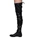 NATURE BREEZE FE52 Women's Drawstring Tie Up Low Flat Heel Dress Boots