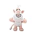 Russian Cartoon White Pig Plush Doll Soft Cuddly Stuffed Toys Doll 10''