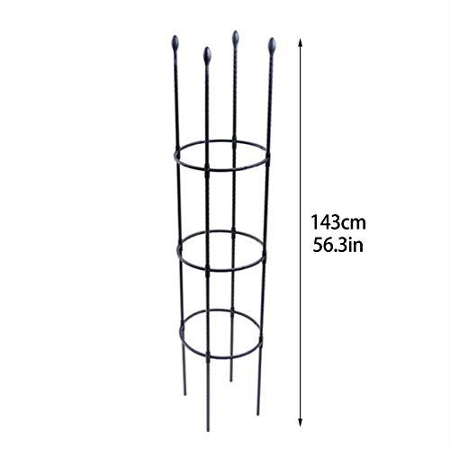 ZRSWV 2 Stück Garten Pflanzenkäfig Rahmen Garten Pflanze Kletterhilfe Montage 143 cm großes Garten Rankgitter für… – Bild 3