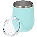 Grandma's Sippy Cup - 12 oz Mint Stainless Steel Vacuum Insulated Wine Tumbler with Lid and Straw (ENGRAVED) | Funny Birthday Christmas Gift for Grandma