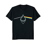Mens Ether Prism Rainbow Light T Shirt | Ether Fan Tee Shirt Large Black