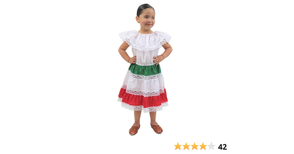 Leos Imports Girls Mexican Dress Tri 