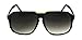Oversized Square Aviator Sunglasses Evidence Black Frame