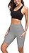 Custer's Night High Waist Out Pocket Yoga Short Tummy Control Workout Running 4 Way Stretch Yoga Leggings