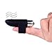 Buyeverything Finger Vibrant Toy for Couple - Black Silicone Wonderful Finger Massager Stimulation Vibrating Waterproof Body Massager Toys