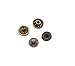 CrazyEve 100 Sets No Sewing Metal Press Studs Snap Fastener Refills 655 Snap Button (0.394 inch (10mm))