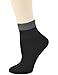 Yomandamor Women's Bamboo Diabetic Ankle Socks with Seamless Toe and Non-Binding Top,6 Pairs Size 9-11