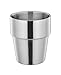 LIANYU Stainless Steel Cups Set of 4, Double Walled Tumbler, Coffee or Tea Cup for Home/Office / Traveling/Camping - 10 oz / 300 ml