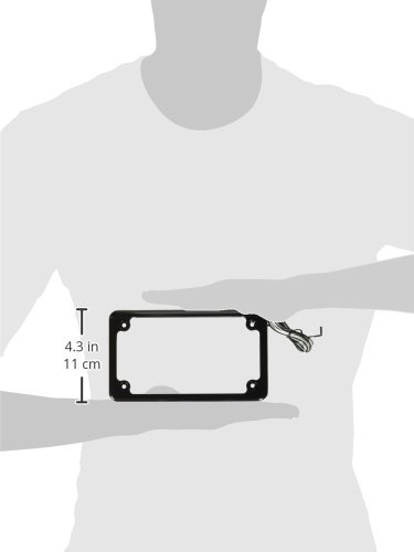 Custom Dynamics LPF-HRZ-B-LP License Plate Frame (Flat-Style Black ) - //coolthings.us