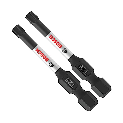 Bosch ITT25202 Schraubendreher-Bits, 5,1 cm, Torx #25, schlagfest, 2 Stück