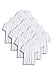 Jockey Men's Undershirt Classic V-Neck T-Shirt - 12 Pack, White, L
