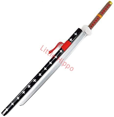 Amazon Animeonline One Piece ワンピース トラファルガー ロー トラファルガー D ワーテル ロー 武器 木製刃物 模造 刀 武士刀 コスプレ道具 Cosplay コスプレ 仮装 通販