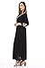 Riviera Sun 21737-BLK-L Caftan/Caftans for Women Black/White
