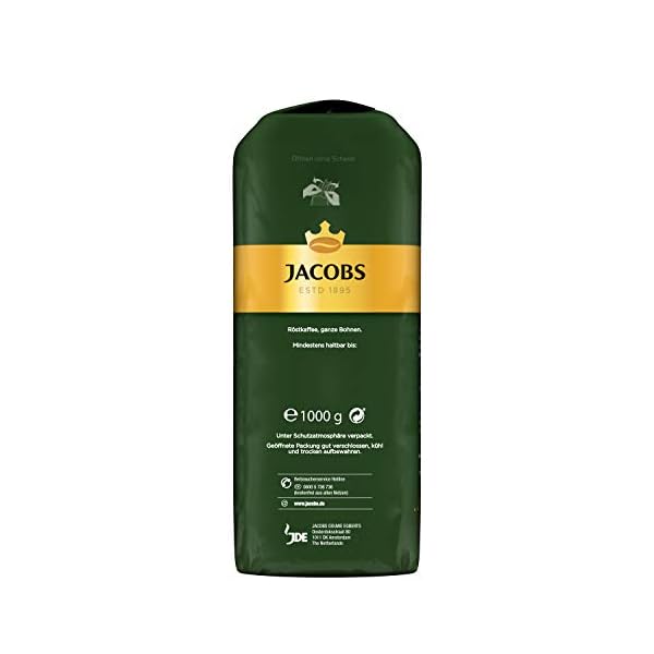 Jacobs Kaffeebohnen Krönung Crema kräftig, 1 kg Bohnenkaffee – Bild 6