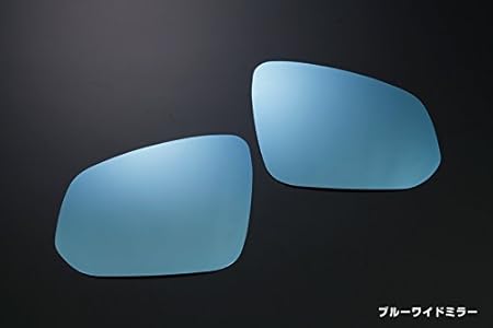 Amazon 標準車 30系アルファード ヴェルファイア ブルーワイドミラーレンズ 左右 交換 貼り付け装着可能タイプ サイドミラー 車 バイク
