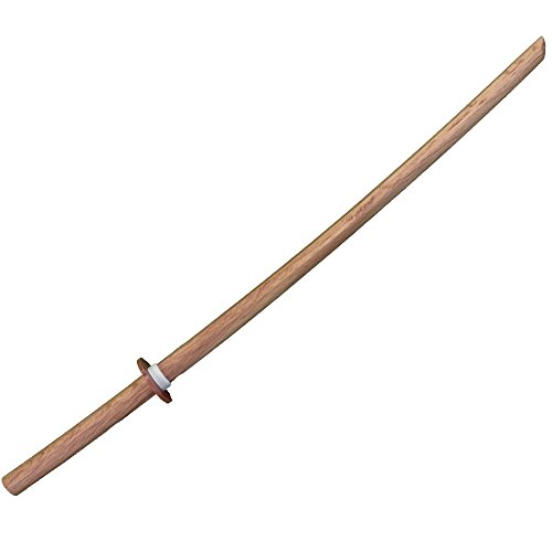 Red Oak Bokuto/Bokken for Kendo (101.5cm or 40 Inches) with Hand guard and Stopper by Kusakura: Akagashi Daito, WO33R