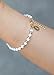 Benevolence LA Opal Bracelet: Gold Bracelets for Women Luminous 4mm White Fire Opal + 14k Dipped Gold Beads