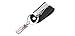 Black Faux Leather Holder Belt Keyring Keychain