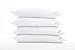 King Size Pillows 4 Pack - Fluffy and Comfortable - White 20 x 36 Inch - Comfy Fluff and Plush - Four Pillow Set - Standard - Softer Than Feather Goose Down - Luxury Hotel Quality