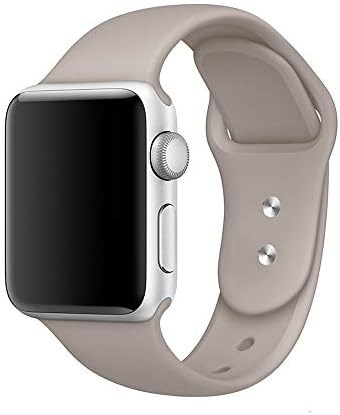 Compatible Apple Watch Band 38mm 40mm๏ผ Vitech Pebble Soft Silicone Sport iWatch Replacement Starp Band Series 4 (40mm) Series 3 2 1 (38mm) Sport Edition๏ผ3 Pieces Included 2 Lengths