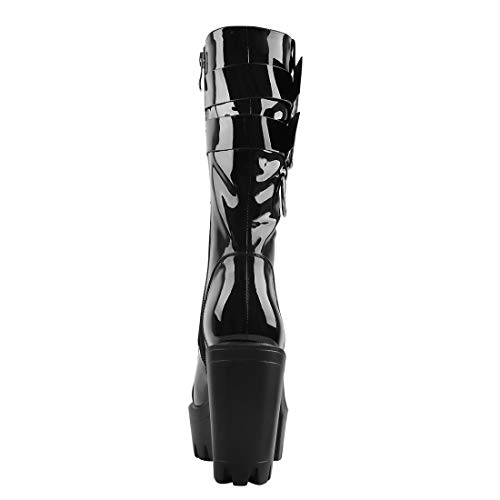 Yolkomo-Womens-Ankle-Calf-High-Zip-Up-Cool-Boots