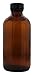 Frontier Natural Products - Amber Glass Round Bottle with Black Cap - 8 oz.