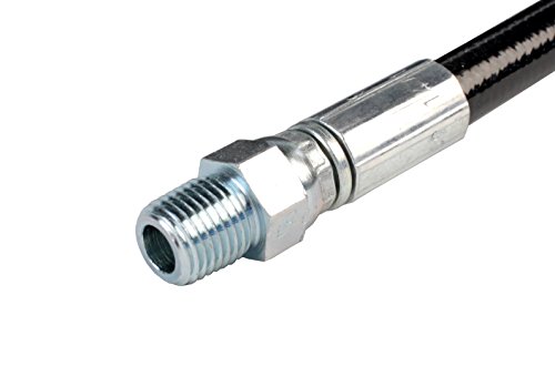 Schieffer 1/8" x 100' 4800 PSI Thermoplastic Sewer Jetter Hose & MTM Hydro 5.0 Orifice Button Nose Nozzle