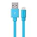 [Apple MFi Certified] Yellowknife 3.3ft/1m Flat Noodle Lightning to usb Cable for iPhone 7 /7 Plus /6 / 6s / 6 plus / 6s plus / SE / 5s , iPad / Mini / Air, iPod touch /nano ( Tangle Free ,Blue)