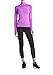 Women Quarter Zip Pullover Athletic Activewear with Thumb Holes Long Sleeve Running Top Purple XS
