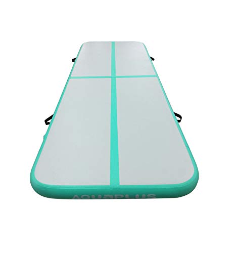 Aqua Plus Inflatable Air Track Tumbling Mat 3.28ft,10ft,13ft,17ft,20ft,23ft,26ft,30ft,33ft,36ft,40ft Gymnastics Airtrack 4,8 inches Thickness Exercise Training Mat Cheerleading Yoga Beach Boat Board - Thumbnail 5