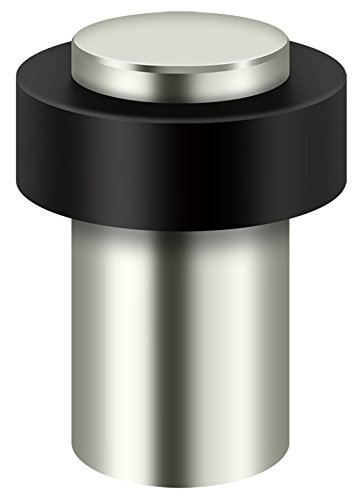 Deltana Round Universal Floor Bumper 3", Solid Brass (Polished Nickel)