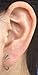 Star Hoop Earrings 925 Sterling Silver Cute Studs for Women Cartilage Sensitive Ears Tiny Small Hoops