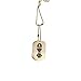 G503 - Omega Psi Phi Gold Double-Sided Dogtag with Chain