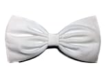 Solid White Timeless Hair Bow Clip- Barrette or Alligator Clip